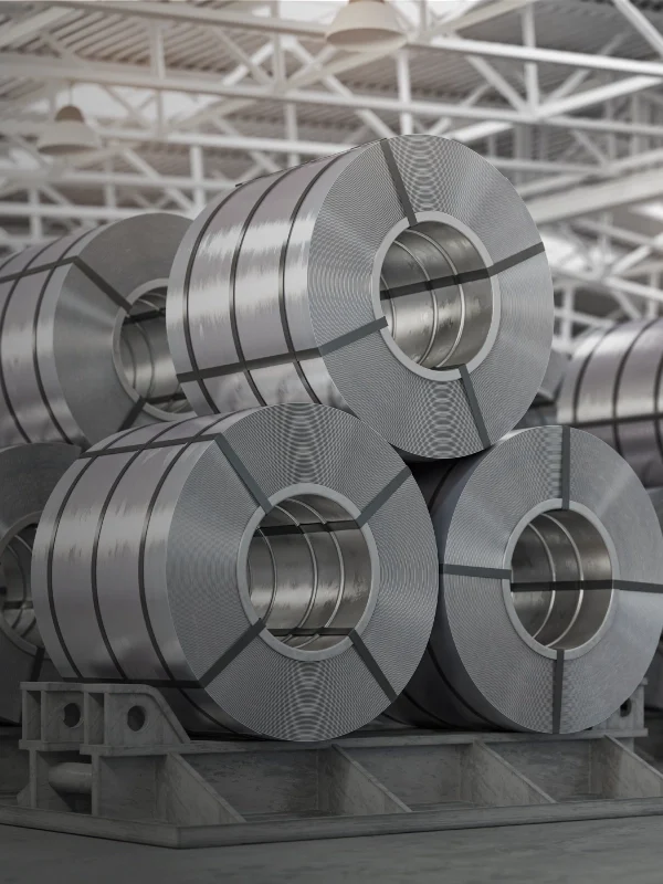 Imagen de bobinas de acero galvanizado para hacer perfiles de steel framing, representante comercial