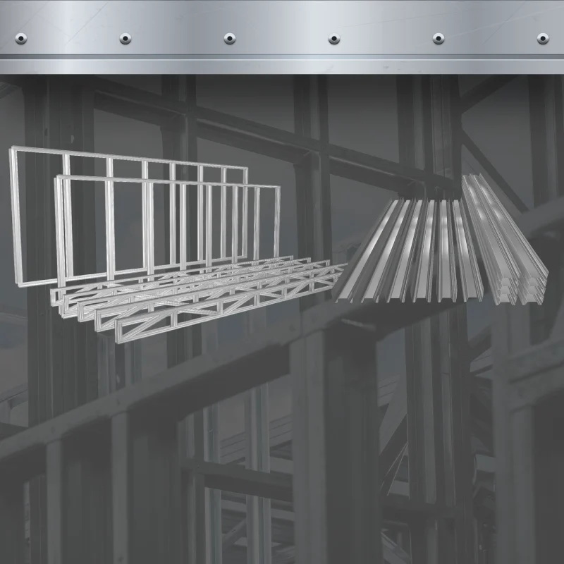 Imagen de paneles y cerchas de steel framing